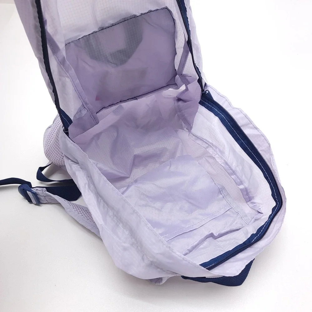 My Tagalongs Purple Foldable Packable Backpack‎ Light Weight Day Pack Recycled